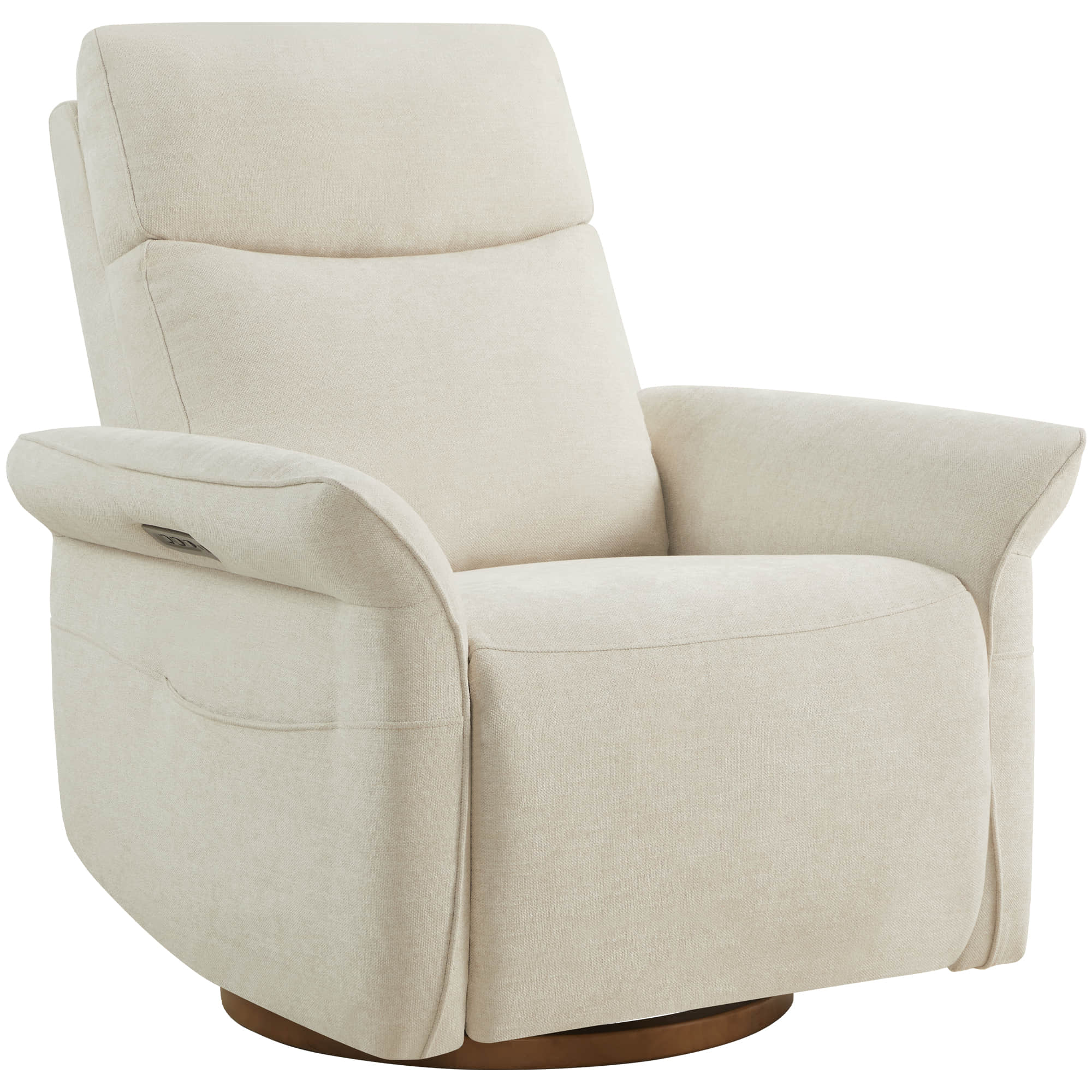 Vinca Power Swivel Nursery Glider Recliner with Power Lumbar & Headrest - Image 36