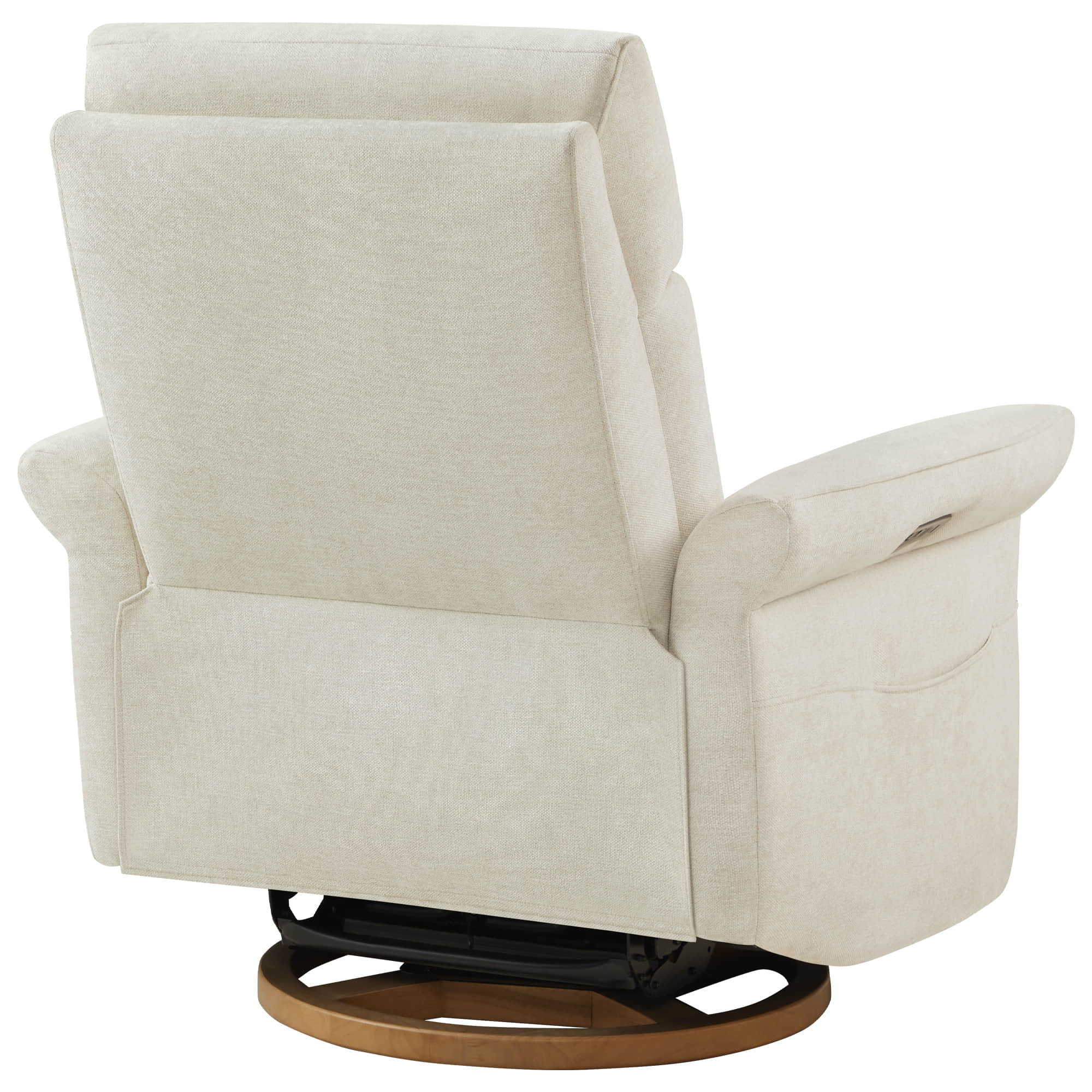 Vinca Power Swivel Nursery Glider Recliner with Power Lumbar & Headrest - Image 38