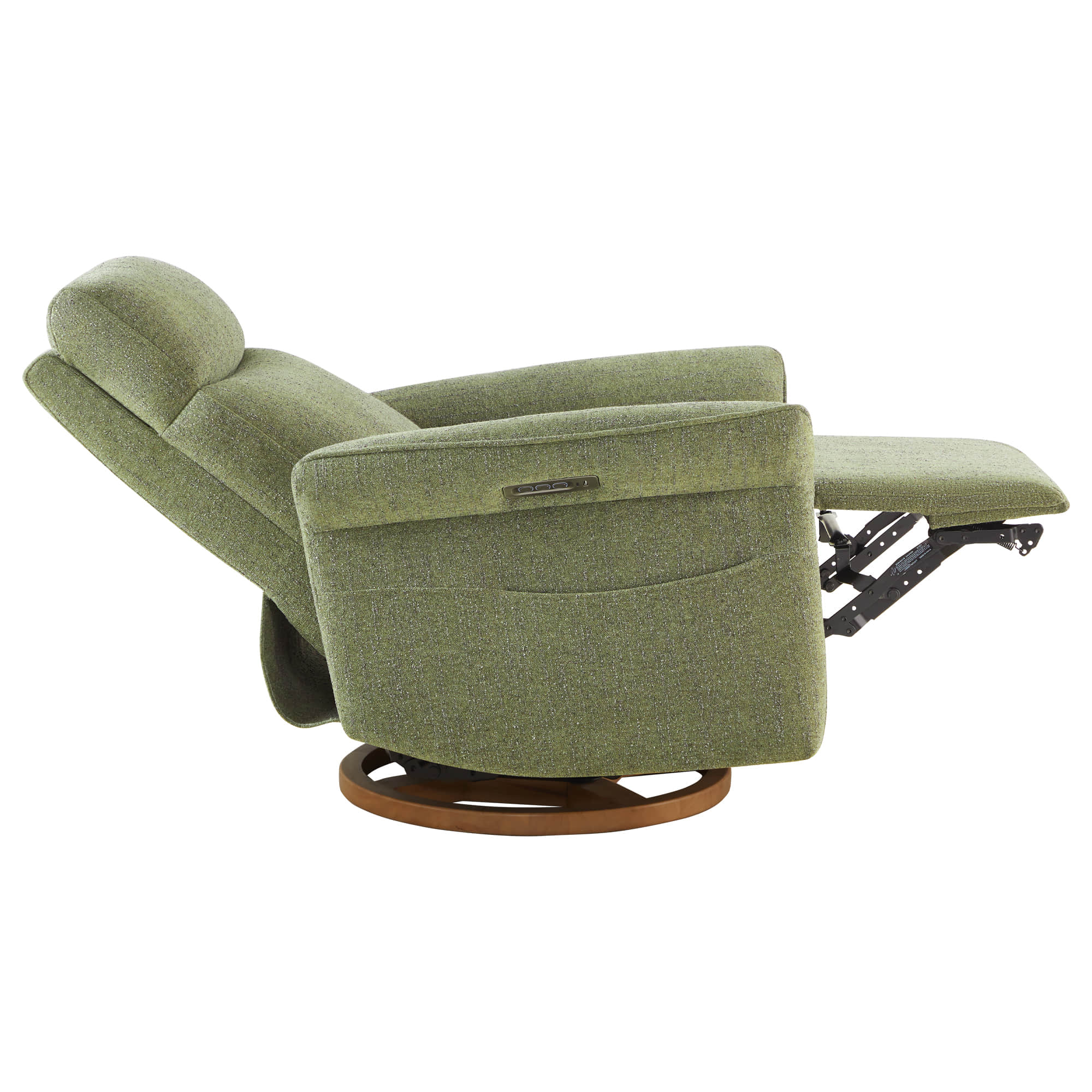 Vinca Power Swivel Nursery Glider Recliner with Power Lumbar & Headrest - Image 40