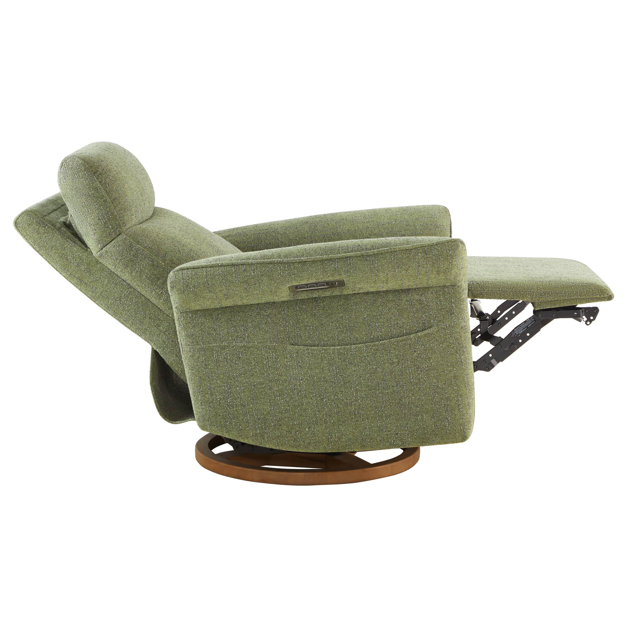 Vinca Power Swivel Nursery Glider Recliner with Power Lumbar & Headrest - Image 41