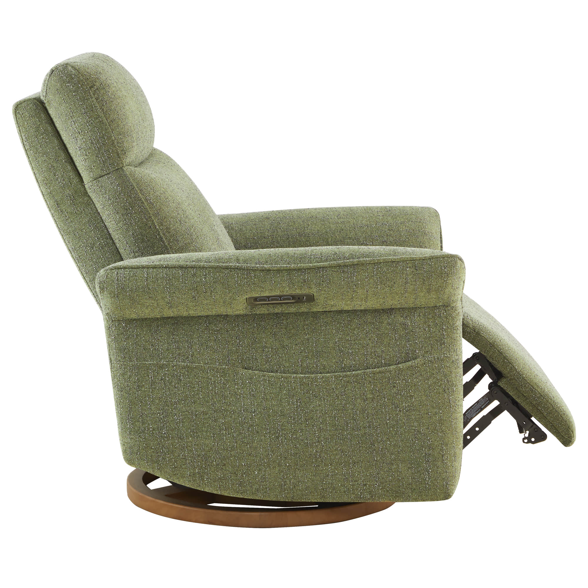 Vinca Power Swivel Nursery Glider Recliner with Power Lumbar & Headrest - Image 42